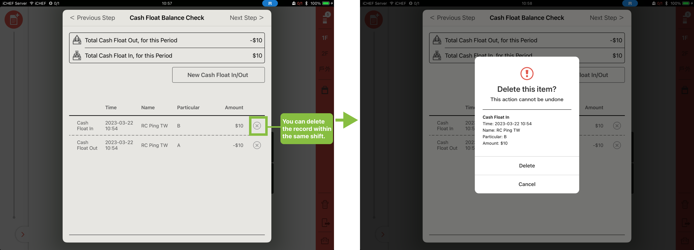 [Accounting] Cash Drawer Management iCHEF Support